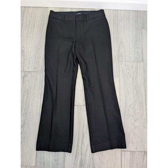 LOFT Black Wide Leg Trouser Dress Pants Size 6 - Picture 1 of 7